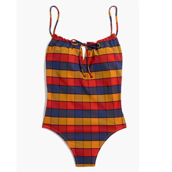 Madewell Second Wave Ruffled Drawstring One-Piece - Picture 7 of 16